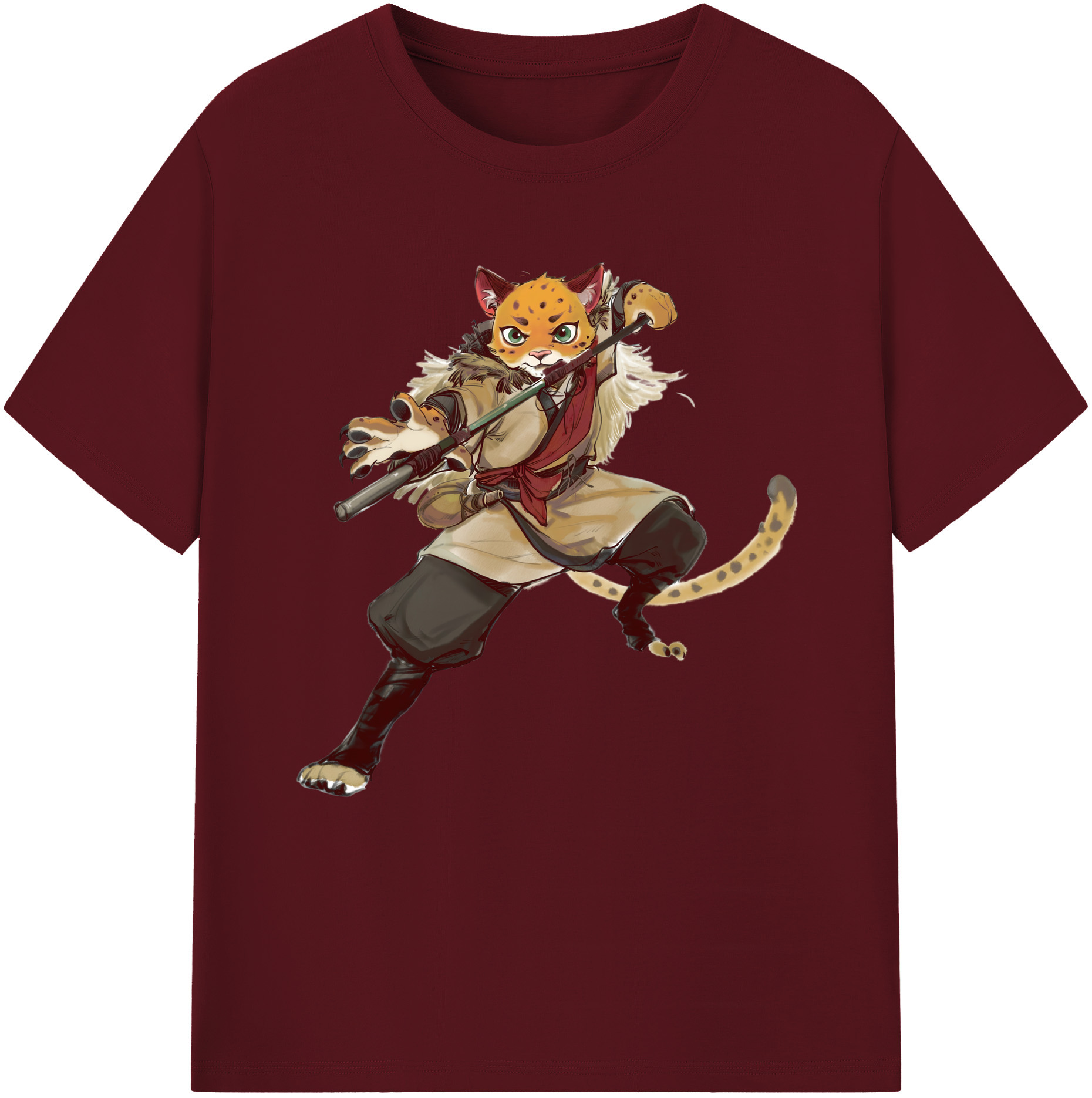 （画像用） Ne Zha 2 ナタ 魔童の大暴れ 綿100％半袖Tシャツ（フロントプリント）